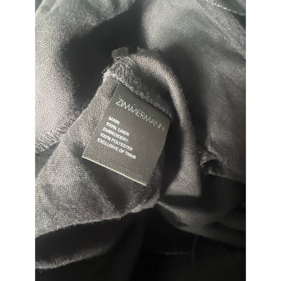 Zimmermann Black Jumpsuit with Cream Floral Accents - Picture 4 of 8